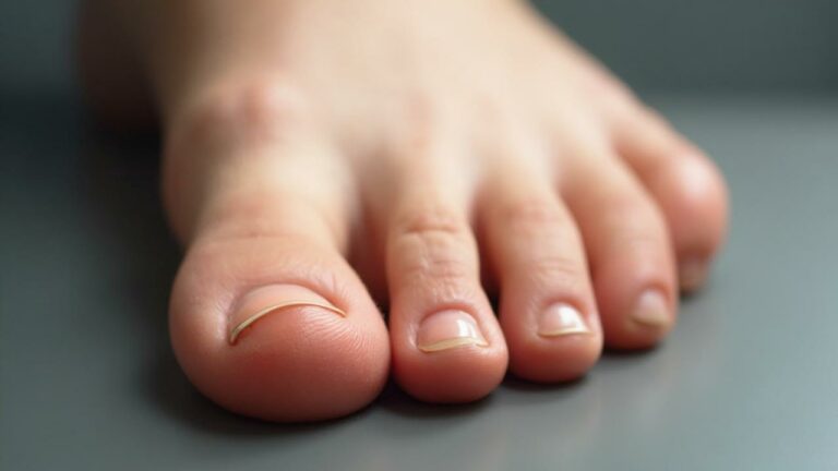 Image gros plan de pieds avec doigts et ongle de pied.