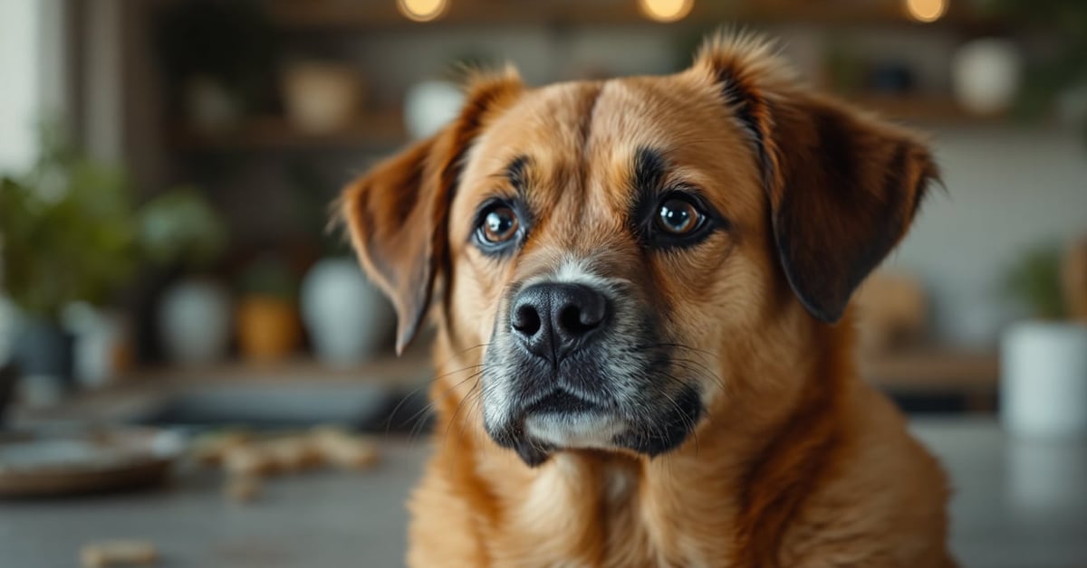 Chien recevant un complément alimentaire naturel, supplément santé pour chien au quotidien